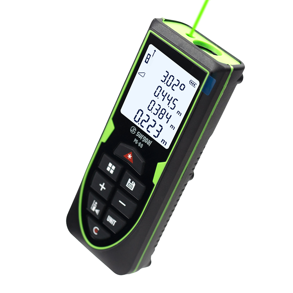 Stud Finder With Laser Level - SG SURGOAL Telémetro láser verde de