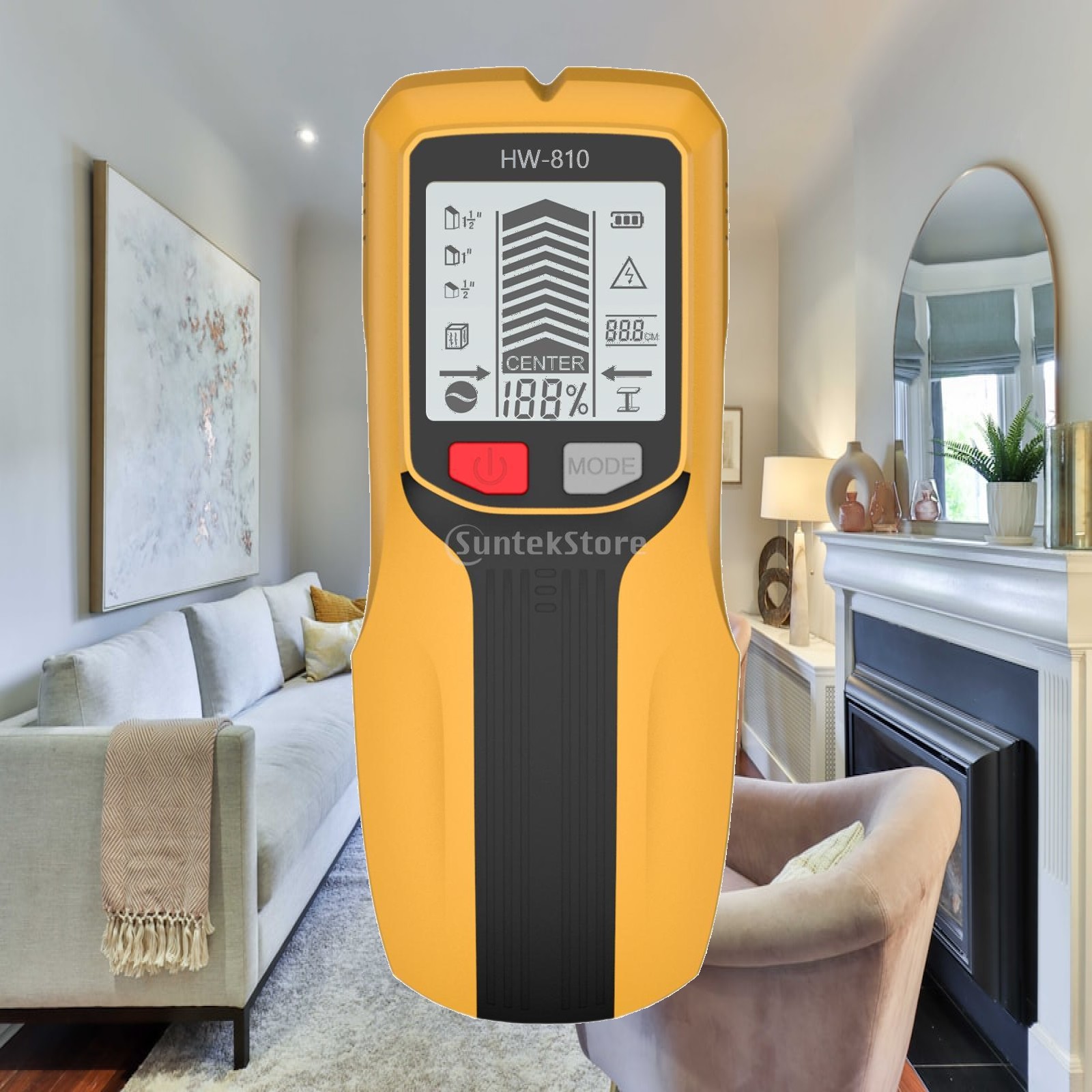 Pipe Detector Wall Scanner - Detector de montantes con luz de