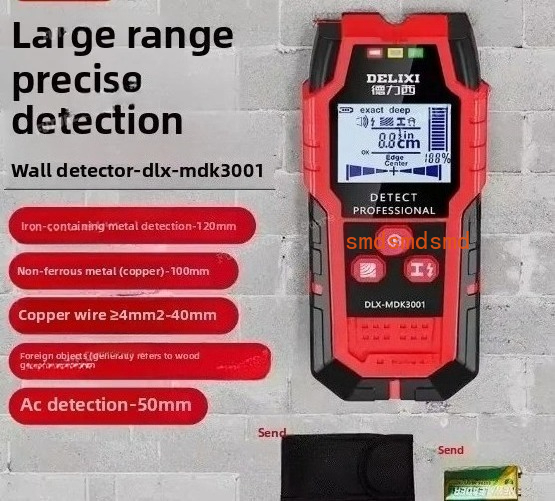 Wall Scanner For Concrete - Escáner de Líneas Oscuras Multifuncional Reforzado
