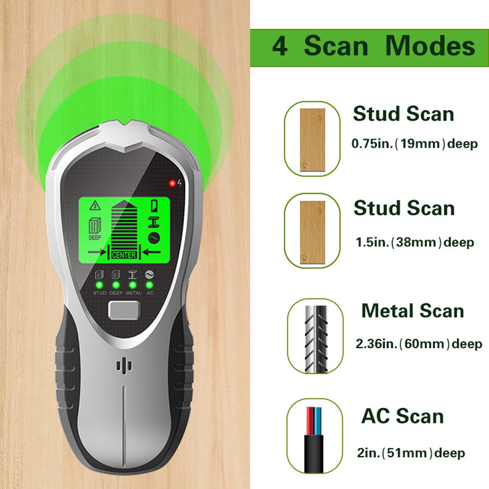1 Pieza Sensor Electrónico 4 e - Stud Finder Center Finder Edge reseña y precio