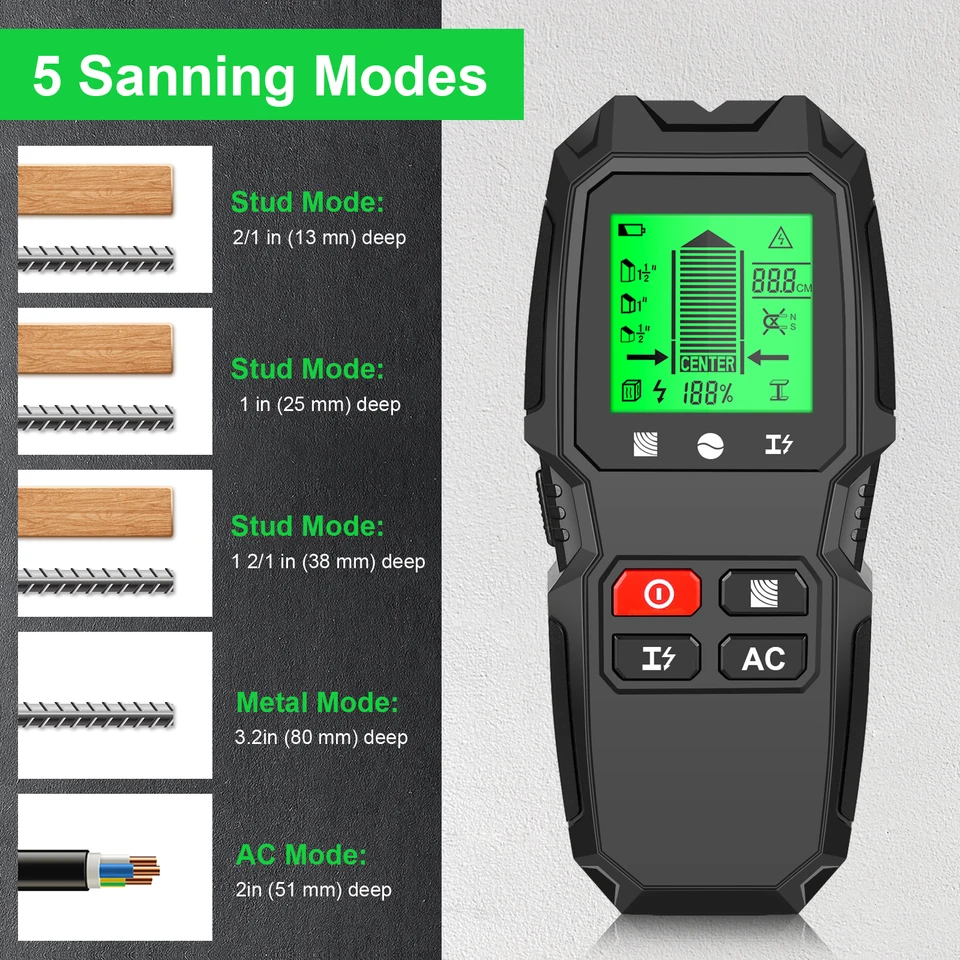 Detector de montantes de pared - Stud Finder Center Finder Edge reseña y precio