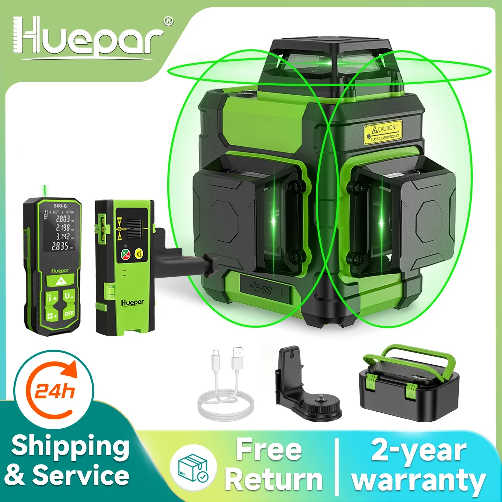 Huepar HM03CG Nivel láser Rayo - Stud Finder With Laser Level reseña y precio