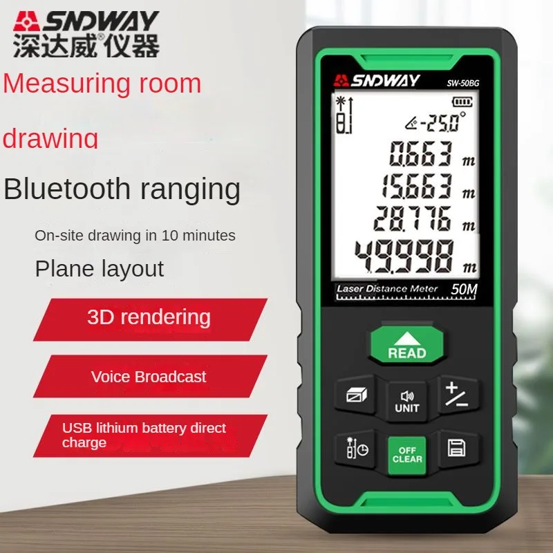 Medidor de Distancia Láser SND - Stud Finder With Laser Level reseña y precio