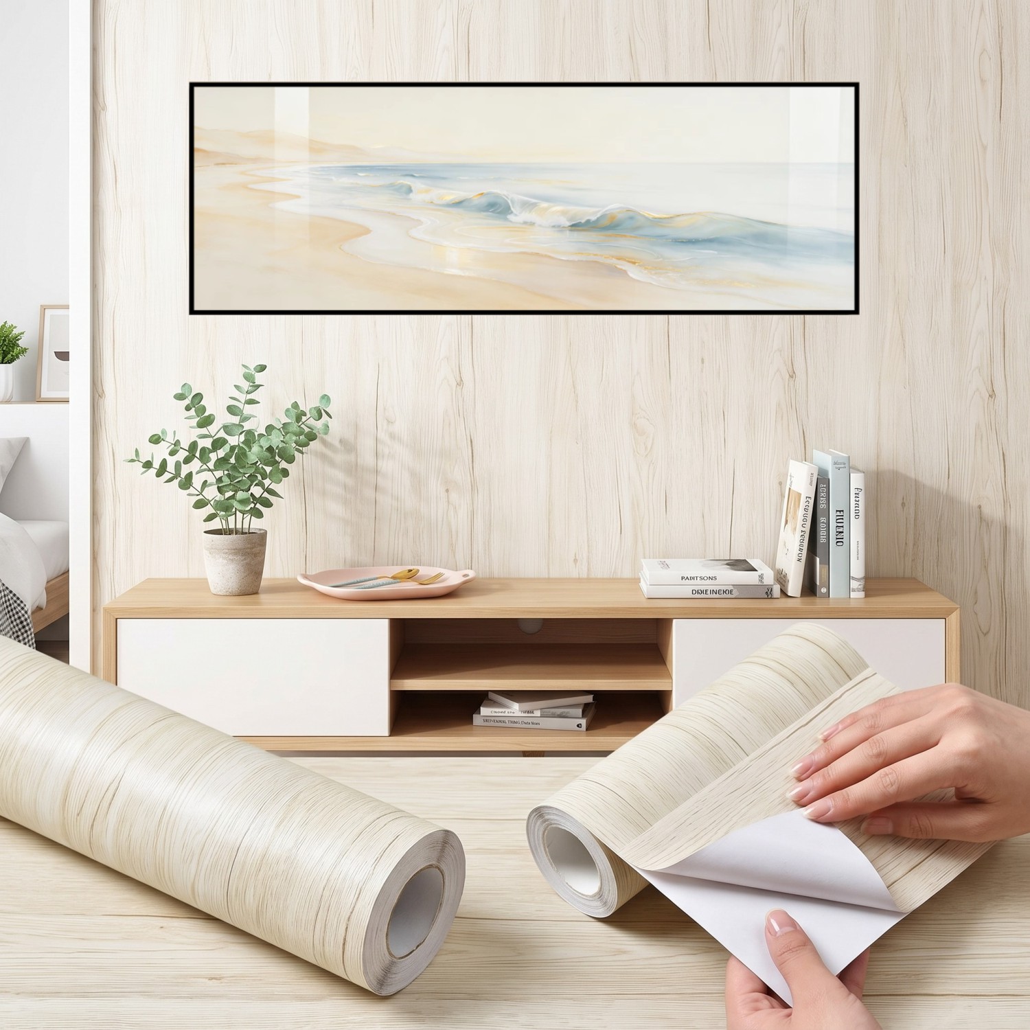 1 rollo de papel tapiz autoadh - Moisture Meter Wall Wood reseña y precio