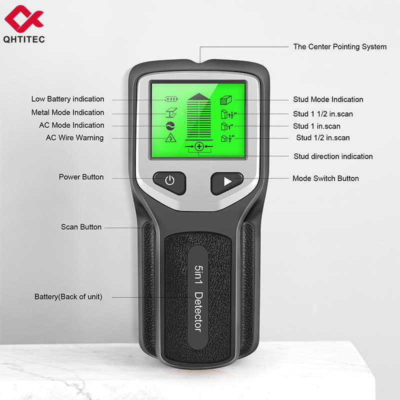 Detector de vigas de pared 5 e - Stud Finder Wall Scanner 5 In 1 reseña y precio