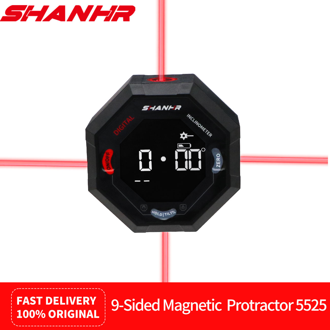 SHANHR Medidor de Ángulo Digit - Stud Finder With Laser Level reseña y precio