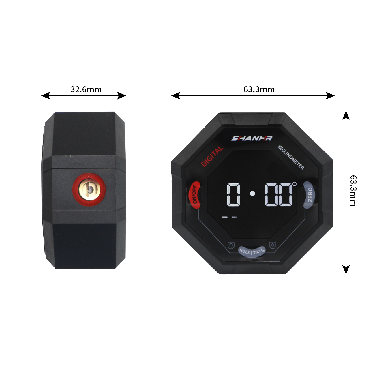 SHANHR Medidor de Ángulo Digit - Stud Finder With Laser Level reseña y precio