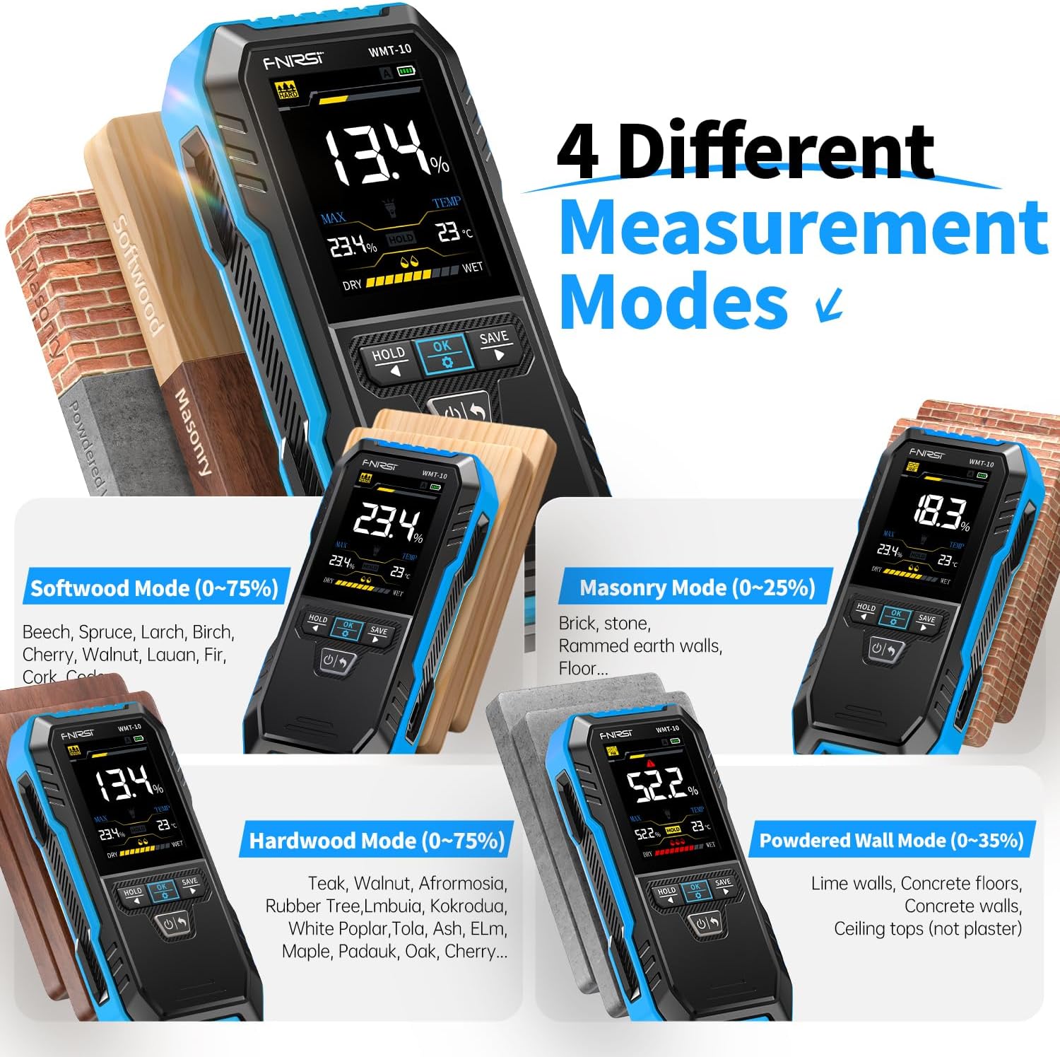 Medidor de Humedad de Madera S - Moisture Meter Wall Wood reseña y precio