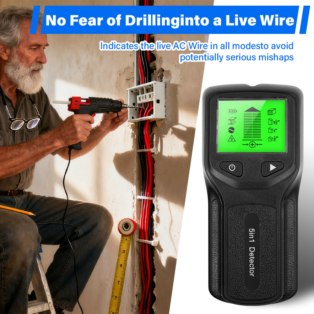 Detector de paredes 5 en 1: de - Stud Finder Wall Scanner 5 In 1 reseña y precio