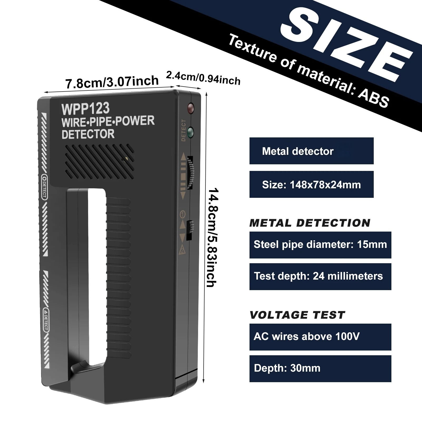 Detector de Metales Portátil d - Pipe Detector Wall Scanner reseña y precio