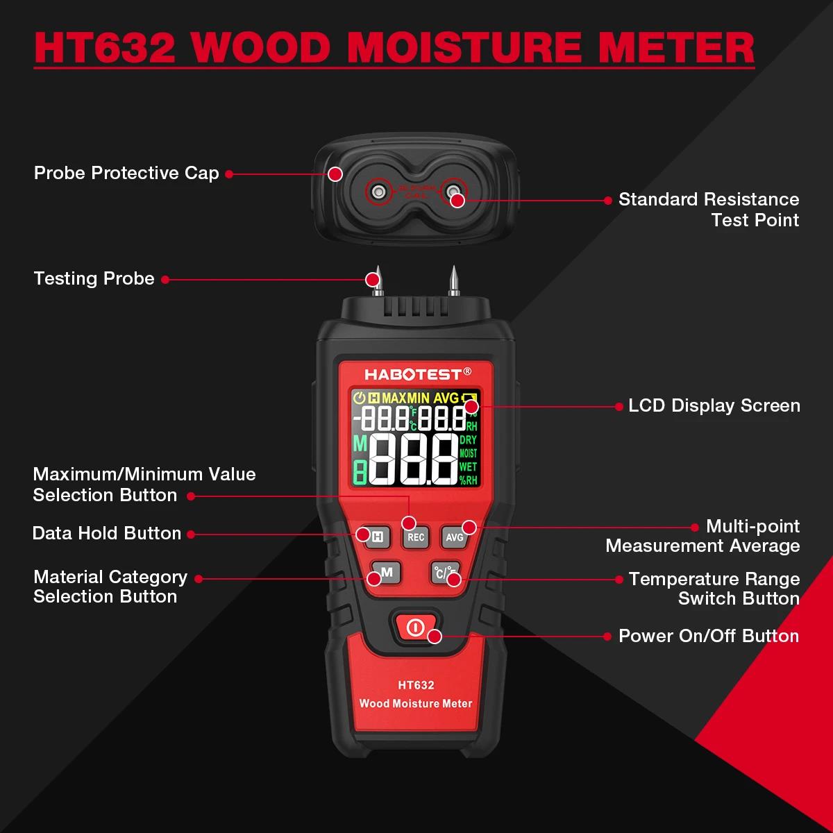 HABOTEST HT632 medidor Digital - Wall Scanner For Concrete reseña y precio