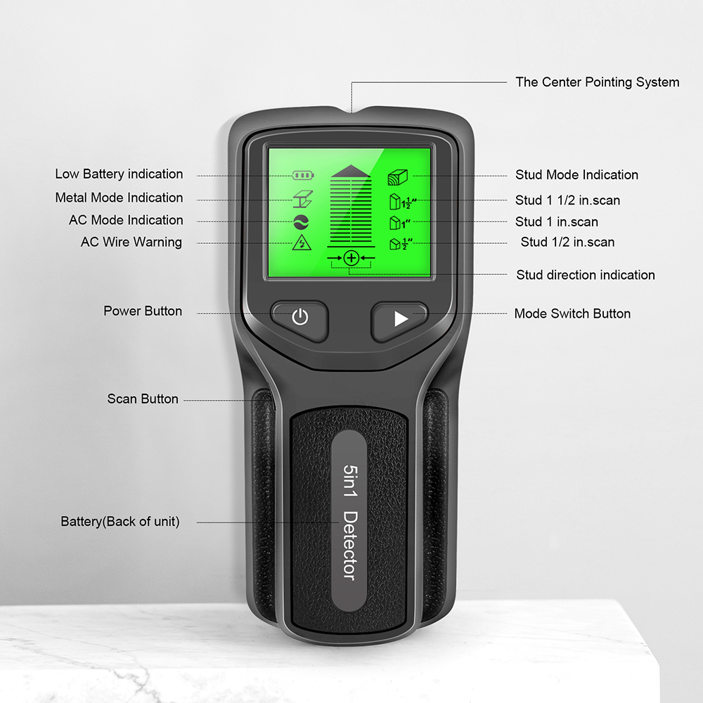 Detector de Metales Profesiona - Stud Finder Wall Scanner 5 In 1 reseña y precio