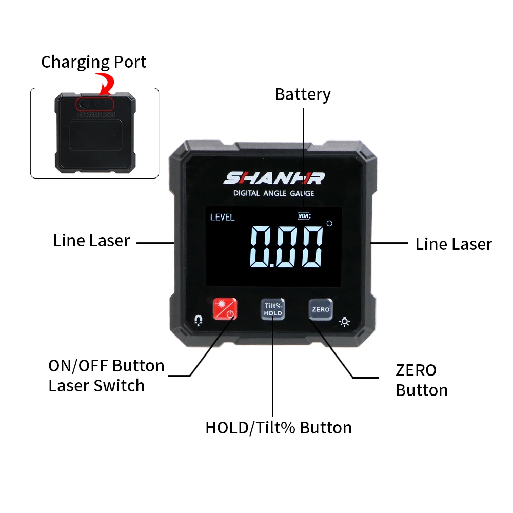 Nivel Láser Angular SHANHR con - Stud Finder With Laser Level reseña y precio
