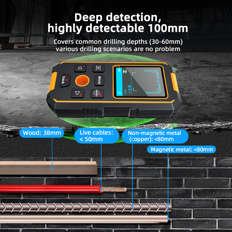 Detector de Metales Portátil N - Wall Scanner Rebar Detector reseña y precio