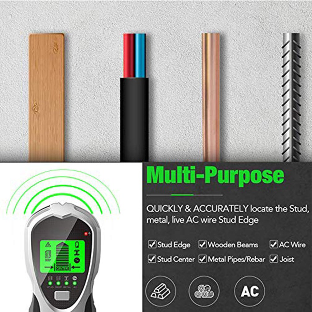 Detector de vigas 4 en 1, escá - Stud Finder Center Finder Edge reseña y precio