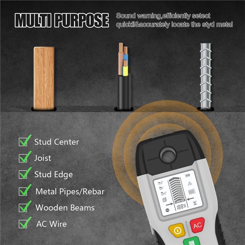 ABKL-Detector de Pared Multifu - Pipe Detector Wall Scanner reseña y precio